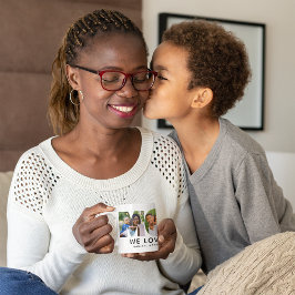Modern Mor Foto Bokstav Vi Älskar Dig Kaffemugg
