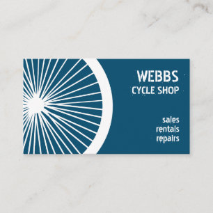 Modern Mörk blått Cycle Shop Reparation Hyres Visitkort
