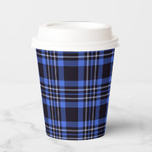 Modern Mörk blått Tartan Play