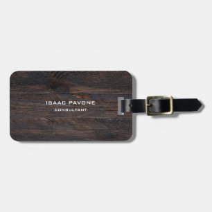 Modern Mörk Brown Wood Design Professionell Bagagebricka
