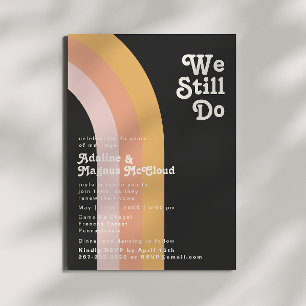 Modern Mörk för regn i Retro, vi fortsätter fortfa Inbjudningar