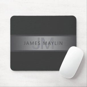 Modern Mörk Grått Gradient Namn eller Business Nam Musmatta
