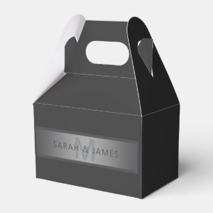 Modern Mörk Grått Gradient Namn eller Business Nam Presentaskar
