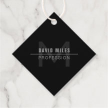 Modern Mörk Grått Professionell Namn