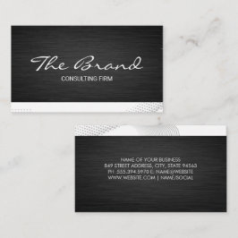 Modern Mörk Metallic | Modern bakgrund Visitkort