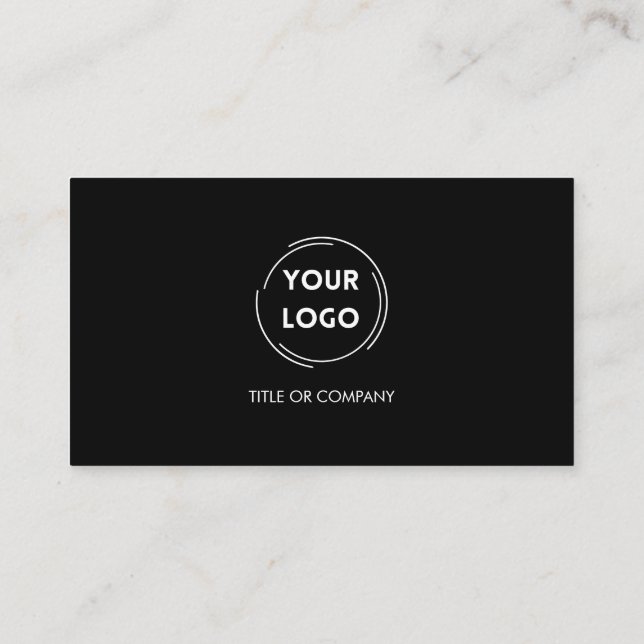 Modern Mörk QR-kod Visitkort (Baksida)