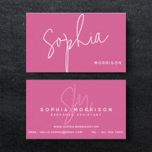 Modern Mörk Rosa Monogram-Professionell