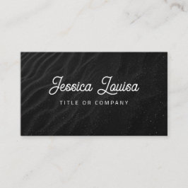 Modern Mörk Sand QR-kod Visitkort