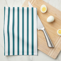 Modern Mörk Teal Rand Kitchen Towel