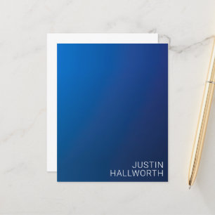 Modern mörkblå gradient och minimal redigerbar tex