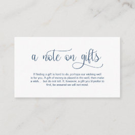 Modern mörkblå handritad, Ett meddelande om presen