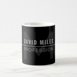 Modern Mörkgrå Yrkesnamn Kaffemugg