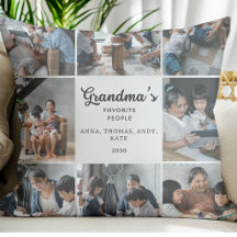 Modern Mormor Foto Collage Anpassat Minne