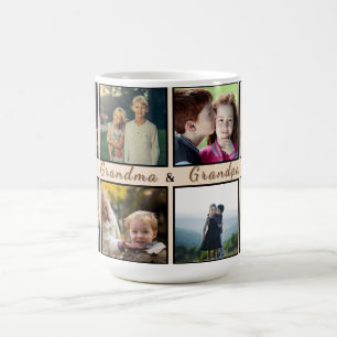 Modern Mormor & Morfar – Special mug med 8 bilder Kaffemugg