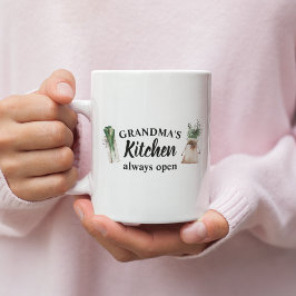Modern mormors kök är alltid det bästa gåvan. kaffemugg