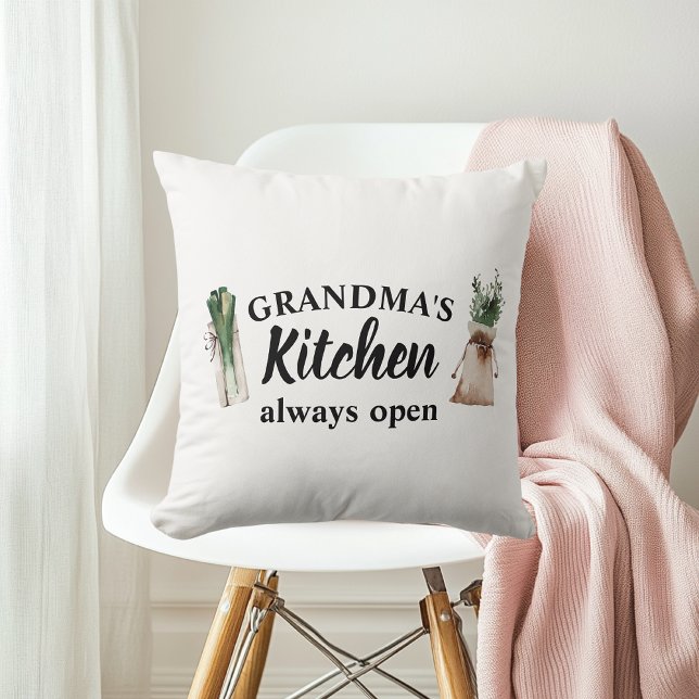 Modern mormors kök är alltid det bästa gåvan. kudde (Skapare uppladdad)