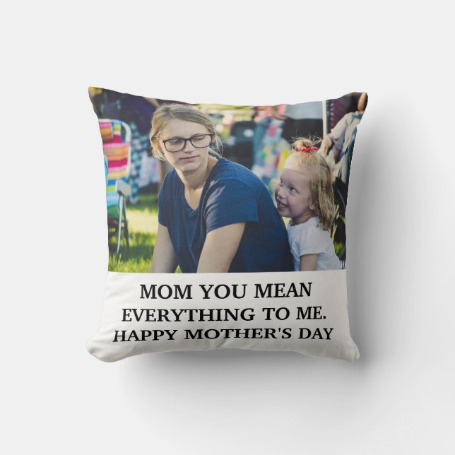 Modern mors dag-fotot mamma som du elak allt kudde (Framsida)