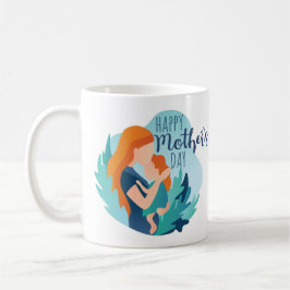 Modern Mors dag Mamma och dottergåva Kaffemugg