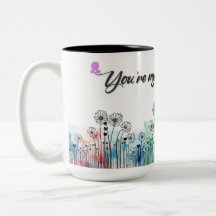 Modern Mors Dag-mugg för Mamma