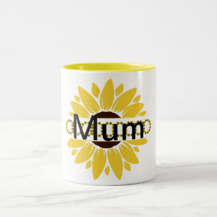Modern Mors Dag Solros Tvåtons Kaffemugg