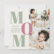 "Modern Morsdags fotokollage | MOM Bokstäver -