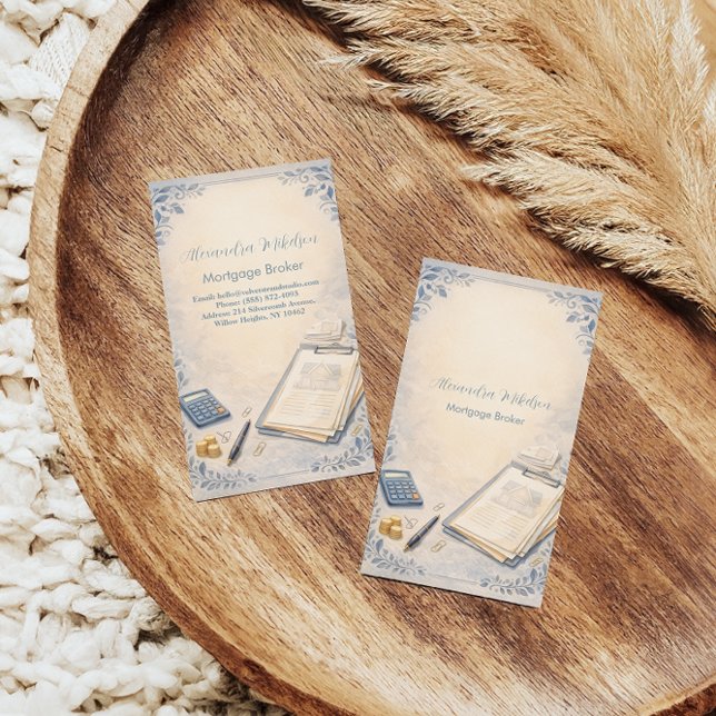 Modern Mortgage Broker Business Visitkort (Skapare uppladdad)