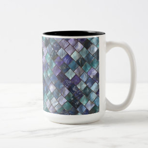 Modern Mosaic Tiles Mönster-kaffe Mugg