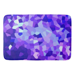 Modern mosaik för blått- och lilamålat glassPIXEL Badrumsmatta