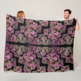 Modern mosaik - fractal konst fleecefilt