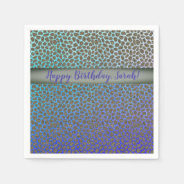 Modern mosaikdjursskrift pappersservett