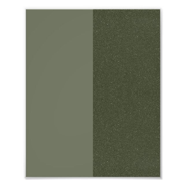 Modern Moss Dual Texture Affisch – Kan anpassas Fototryck (Framsidan)