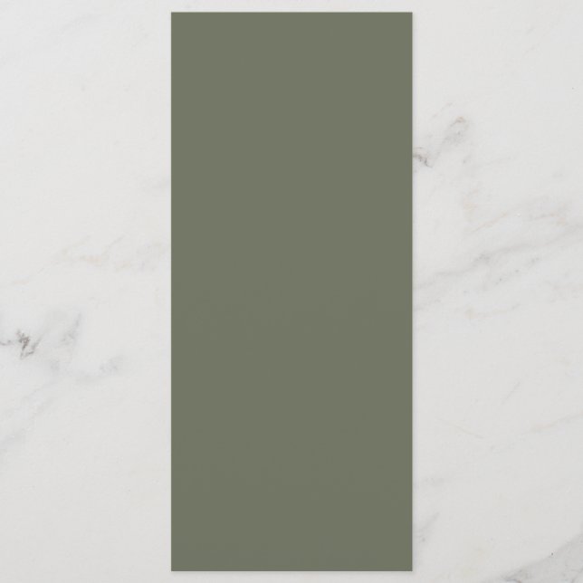 Modern Moss Green Flat Program – Anpassningsbar (Framsida)