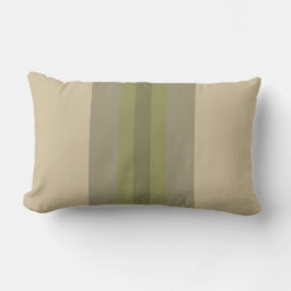 Modern Moss Grönt Beige Stripe Lumbar Pillow Lumbarkudde