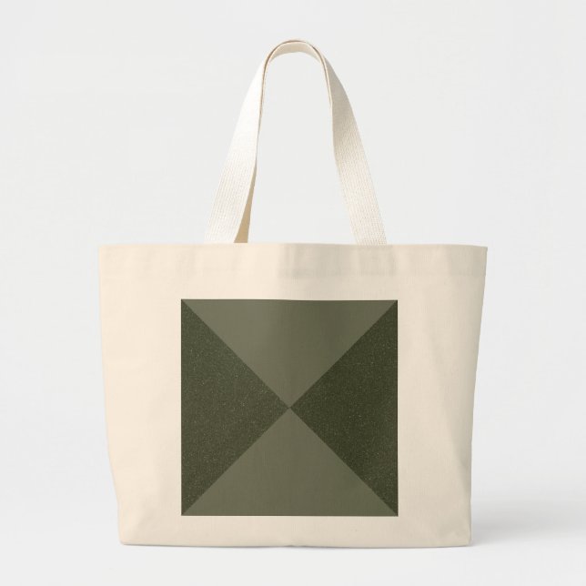 Modern Moss Grönt Delad tote Bag Jumbo Tygkasse (Framsidan)