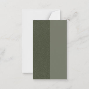 Modern Moss-Grönt - delat platta kort - Anpassade