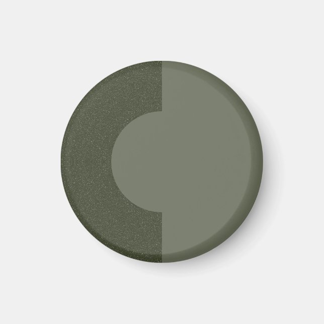 Modern Moss Grönt Duo Magnet - Anpassade (Framsidan)