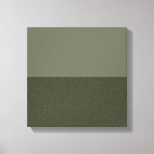 Modern Moss Grönt Split Canvas Wall Art (Anpassnin