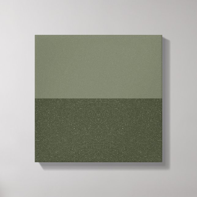 Modern Moss Grönt Split Canvas Wall Art (Anpassnin (Framsida)