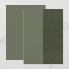 Modern Moss Grönt-uppdelningskort - Anpassa Tilläggskort