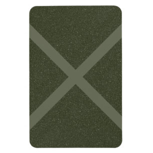 Modern mossingrön anpassad magnet X-design