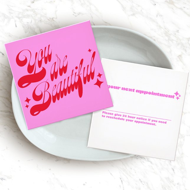 Modern Möte påminnelse, Rosa Stars Tidsbeställning Kort (Skapare uppladdad)