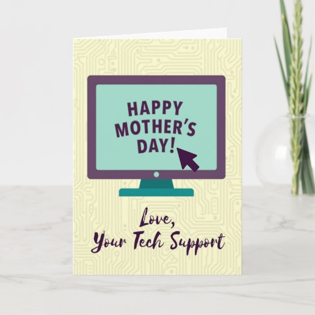 Modern Mothers Day Display Card Kort (Framsida)