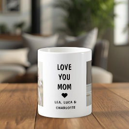 Modern Mothers Day Photo Gift for Mom Kaffemugg