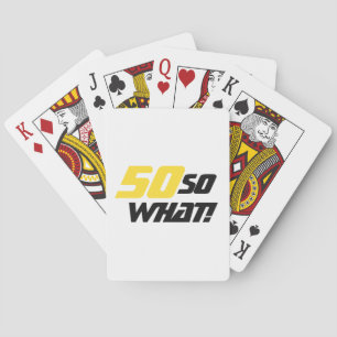 Modern Motiv 50 så vad/50:e födelsedagen Casinokort
