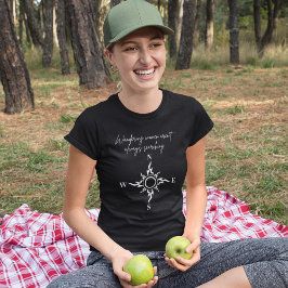 Modern Motiv och välvillig kvinnokompass T Shirt