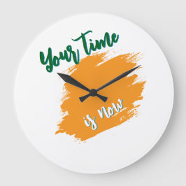 Modern Motivation Wall Clock Stor Klocka