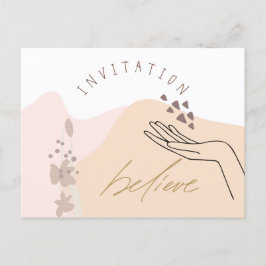 Modern Motivational Event Company-inbjudan Inbjudan Vykort