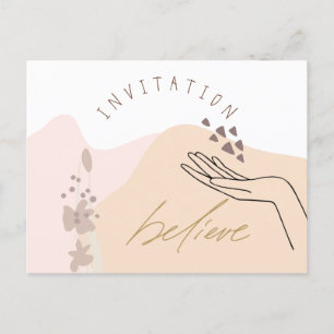 Modern Motivational Event Company-inbjudan Inbjudan Vykort