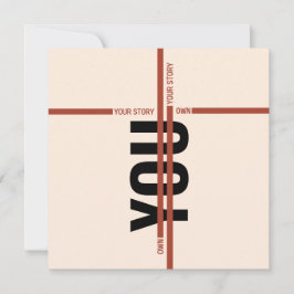 Modern Motivational Event Invitation Card | Semina Inbjudningar