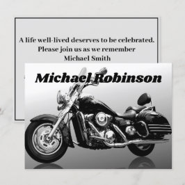 Modern motorcykel Firande i Life Inbjudningar